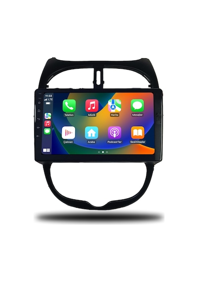 Navico Peugeot 206 Android Carplay Multimedya 1999-2011 6gb Ram + 128gb Hafıza + 8 Çekirdek