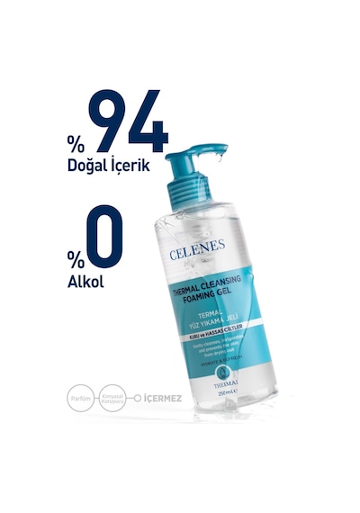 Celenes By Sweden Thermal Kuru ve Hassas Cilt Temizleme Jeli 250 ML