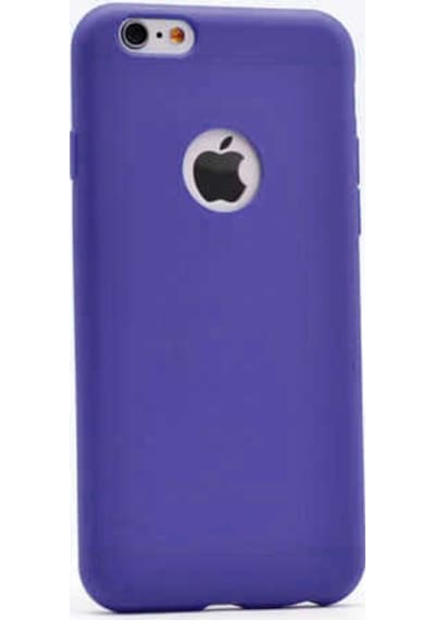 Noktaks - Apple Uyumlu iPhone 6 - 6s - Kılıf Mat Soft Esnek Premier Silikon Kapak - T1639 - Lacivert Lacivert