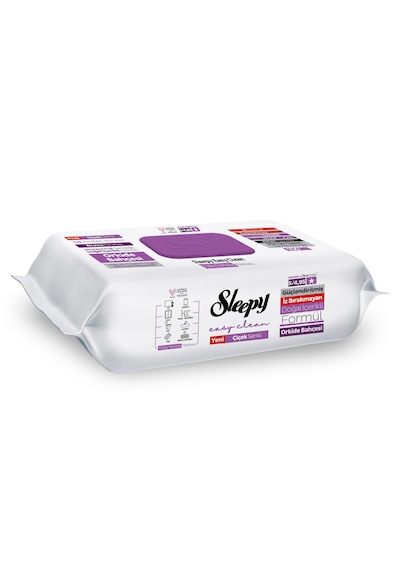 Sleepy Easy Clean Orkide Bahçesi Yüzey Temizlik Havlusu Mendili 100 Yaprak