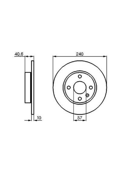 Opel Combo C 1.3cdtı 2005-2012 Bosch Arka Disk 2 Adet