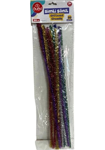 Bu-bu Son003 Simli Şönil 30 Cm 20'li