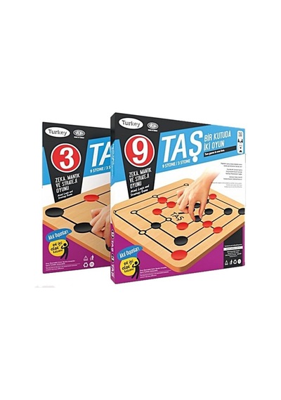 9 Taş 3 Taş Oyunu