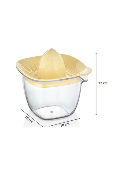 Hazneli Limon Portakal Narenciye Sıkacağı 500 Ml Şeffaf - Sarı