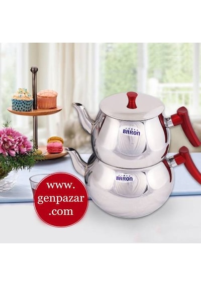 Jumbo Boy Çelik Çaydanlık 6.5 Lt 4 2.5 Çelik