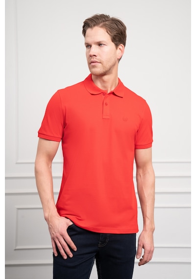 Erkek Kırmızı Basic Polo Yaka Dynamic Fit T-shirt 25yc018003550 Kırmızı Kırmızı