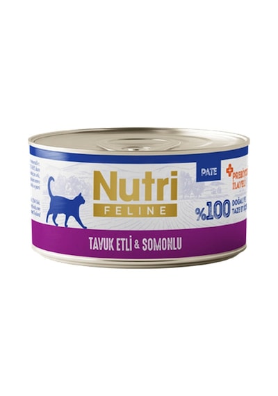 Nutri Feline Adult Pate 70gr Tavuk Etli &somonlu 6 Adet Yaş Yetişkin Kedi Maması