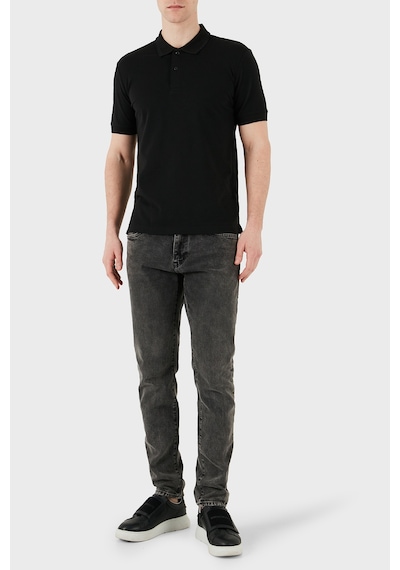Calvin Klein Erkek Polo Yaka T Shirt K10k114484 Beh Siyah Siyah