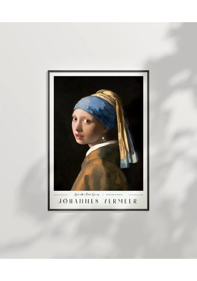 Çerçevesiz Poster Johannes Vermeer İnci Küpeli Kız