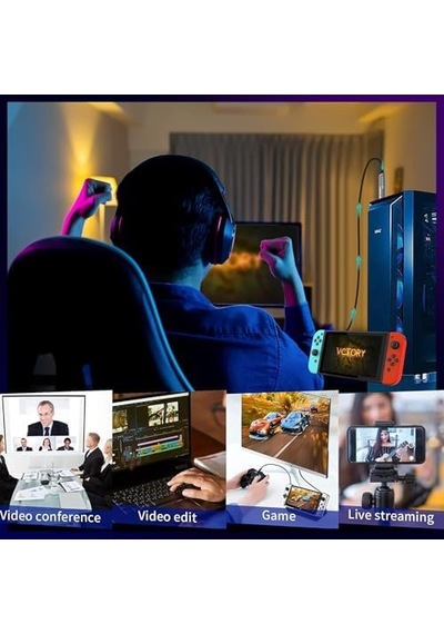 4k Usb 3.0 Video Capture Görüntü Yakalama Adaptörü Usb 4k 1080p Akış Öğretim Video Konferans Veya Ca