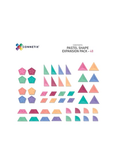 Connetix Pastel Shape Expansion Set - 48 Parça Con-eu-p48se