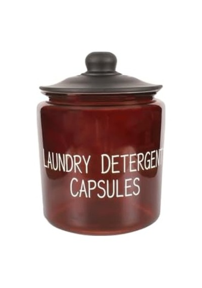 3,8 L Cam Deterjanlık Kavanoz Amber Renk, Kapaklı Laundry Detergent Capsules Saklama Kabı, Çamaşır Deterjan Kapsülü Ve Pod Düzenleyici 7009 3,8 L Cam Deterjanlık Kavanoz Amber Renk, Kapaklı Laundry Detergent Capsules Saklama Kabı, Çamaşır Deterjan Kapsülü Ve Pod Düzenleyici 7009