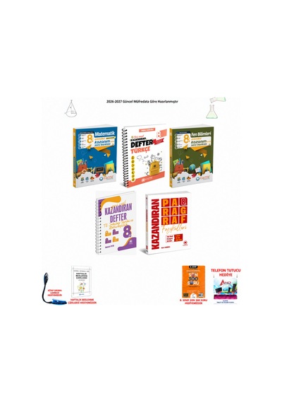 Çanta 8. Sınıf Lgs Tüm Dersler 180 5 Kitap Seti