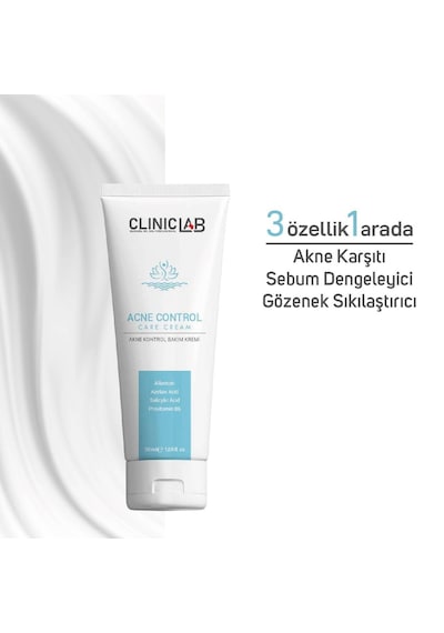 Cliniclab Akne Eğilimli Ciltler İçin Gözenek Sıkılaştırıcı Bakım Kremi 50 ML