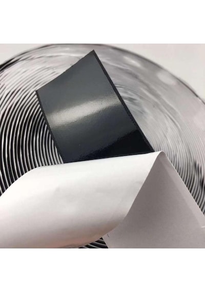 Dünya Magnet Yapışkanlı Siyah Cırt Cırtlı Bant, 2 Mt Amerikan Fermuarı, 2cm Genişlik Cırt Band
