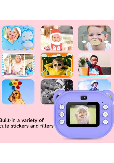 Video Kayıt Fotoğraf Çocuk Kamerası Anlık Termal Resim Kağıt Baskılı Vtn-09