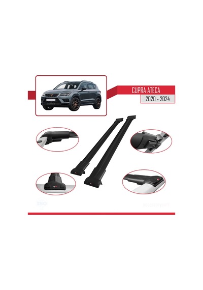 Cupra Ateca 2020-2024 Arası İle Uyumlu Fly Model Ara Atkı Tavan B