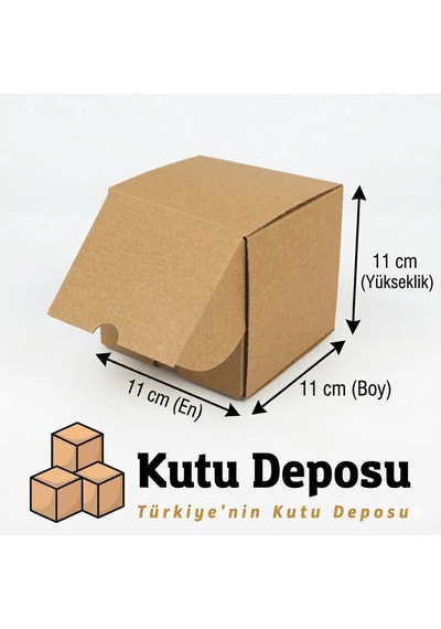 11x11x11 Cm E-ticaret Ve Kargo Kutusu Bardak Ve Mum Kutusu 100 Adet 1 Adet
