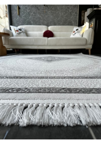 Elegance Halı Salon, Oturma, Yatak Odası Halısı Desen Kodu 90819-095 Beyaz-gri