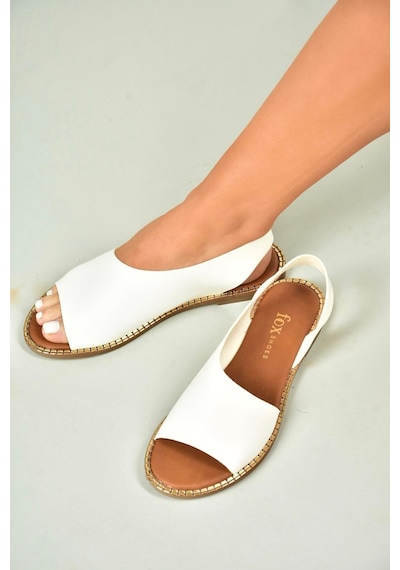Fox Shoes U876860609 Beyaz Kadın Sandalet Beyaz