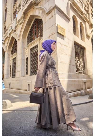 Silk Home Monogram Pamuk İpek Eşarp 130001-16 Parlament Mavisi