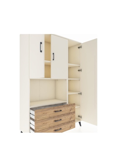 Hyperion Dolap 7 Raflı 3 Çekmeceli 3 Kapaklı 132x44x195 Aytaşı-aytaşı/çam Aytası/atlas Çam Hyperion Dolap 7 Raflı 3 Çekmeceli 3 Kapaklı 132x44x195 Aytaşı-aytaşı/çam Aytası/atlas Çam