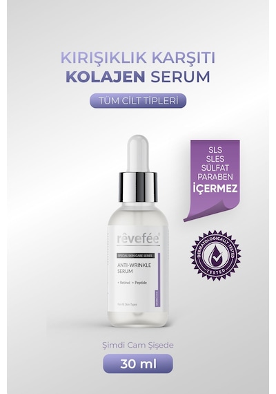 wrinkle Serum Retinol Peptide - Karşıtı Ve Yenileyici Bakım 30 Ml