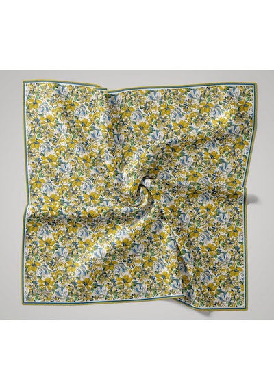 Silk Home Twill İpek Eşarp 11477-12 Ekru, Asit Yeşili, Gri, Mavi, Yeşil