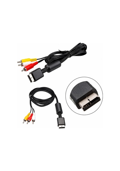 Ps1 Ps2 Ps3 Av Görüntü Kablosu Playstation Rca Ses Video Tv Bağlantı Kablosu