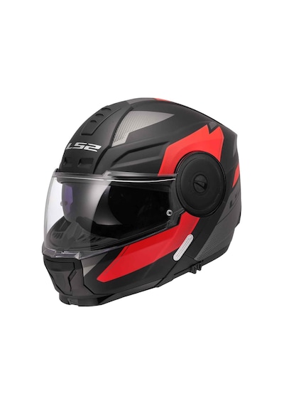 Ls2 Scope 2 Duria Çene Açılır Kask Siyah - Gri - Sarı