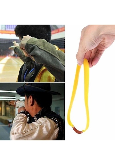 AYT Ticaret HT-101 Avcı Sapan Yedek Lastiği Kauçuk Lastik Deri Hazne Slingshot