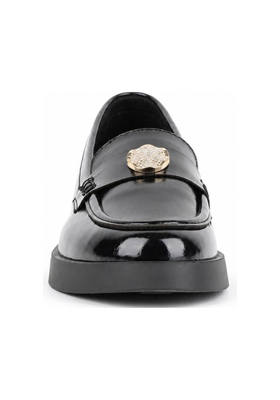 Stato Melina Metal Aksesuarlı Kadın Loafer Siyah