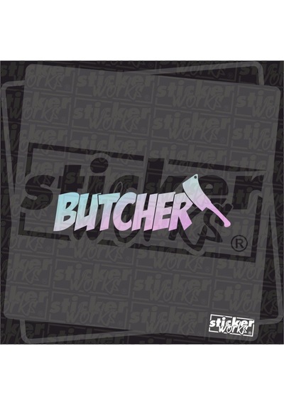 Butcher Hologram Sticker Parlament Mavi