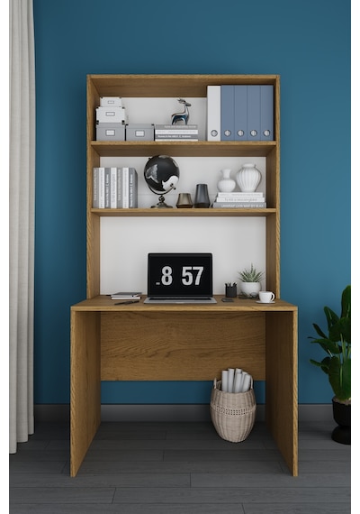 Modern Dolaplı Raflı Kitaplıklı Çalışma Masası %100 Mdf Bilgisayar Ofis Ders Masası Çm03 Karına Modern Dolaplı Raflı Kitaplıklı Çalışma Masası %100 Mdf Bilgisayar Ofis Ders Masası Çm03 Karına
