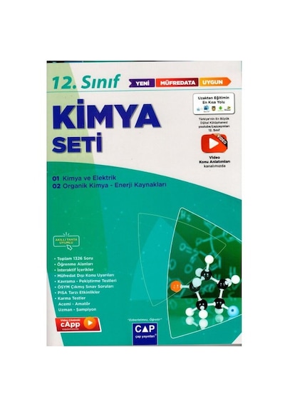 2025 Çap Yayınları 12. Sınıf Kimya Anadolu Seti