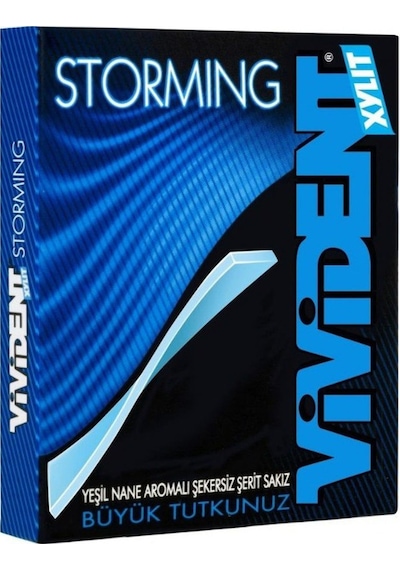 Vivident Storming Yeşil Nane Aromalı Sakız 18 x 33 G