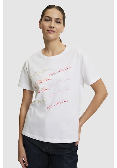 U.S. Polo Assn. U.s. Polo Assn. Kadın Beyaz Tişört 50323561-vr013