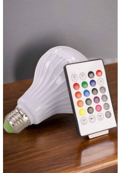 Kablosuz Bluetooth Hoparlör Led Lamba