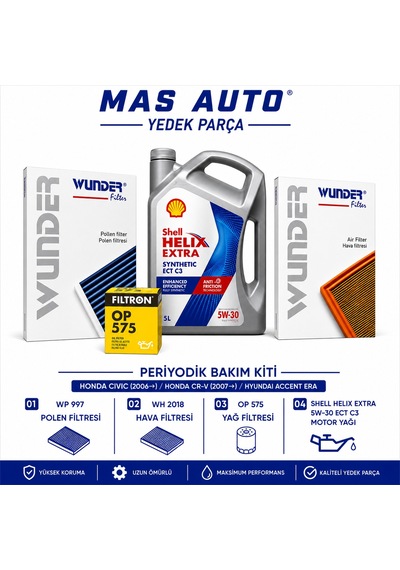 Honda Civic 1.8 İ-vtec Honda Cr-v 2.0 İ-vtec Hyundai Era 1.5 Crdi Periyodik Bakım Seti