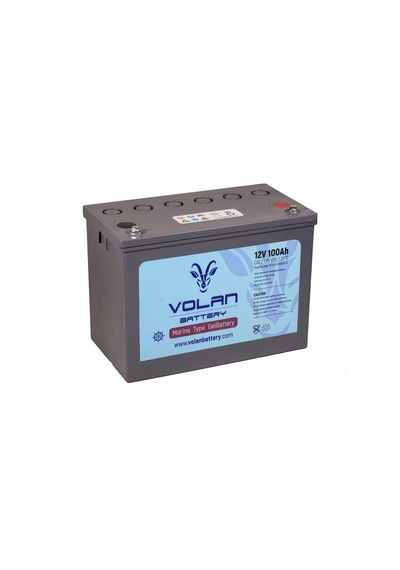 12 Volt 100 Amper Marin Jel Akü 3 Yıl Garantili - Volan Akü / 325019158