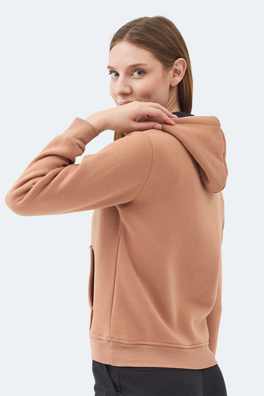 Slazenger Mısty I Kadın Camel Sweatshirt Camel