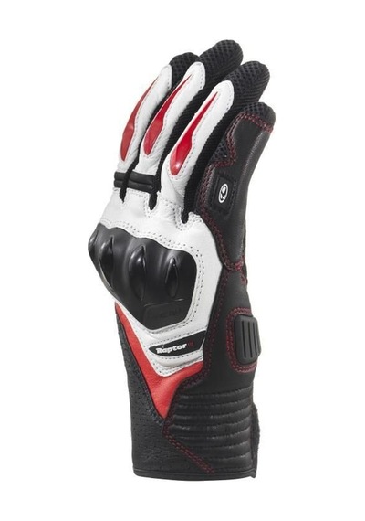 Clover Raptor - 3 Korumalı Motosiklet Eldiveni Siyah Kırmızı