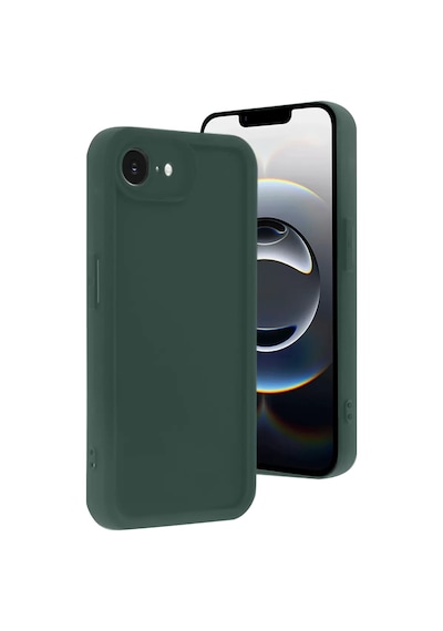Newface Apple iPhone Uyumlu 16e Kılıf Viera Silikon - Koyu Yeşil Diğer