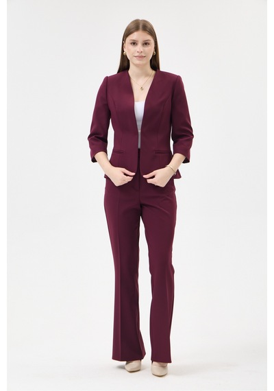 Velnara Moda Mürdüm Zamansız Klasik Kadın Takım Elbise-v Yaka Ceket & İspanyol Paça Pantolon Koyu Mürdüm - 927041557 Koyu Mürdüm Velnara Moda Mürdüm Zamansız Klasik Kadın Takım Elbise-v Yaka Ceket & İspanyol Paça Pantolon Koyu Mürdüm - 927041557 Koyu Mürdüm