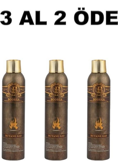 Premium Gazlı Ve Pürmüzlü Çakmaklar İçin Bütan Gaz 300ml 3 Al 2 Öde - Pkt04
