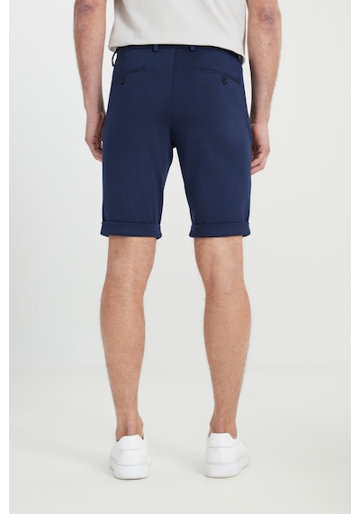 AC&Co / Altınyıldız Classics Erkek Lacı Pamuklu Slim Fit Dar Kesim Beli Bağlamalı Yan Cepli Çizgili Şort Lacı Lacivert AC&Co / Altınyıldız Classics Erkek Lacı Pamuklu Slim Fit Dar Kesim Beli Bağlamalı Yan Cepli Çizgili Şort Lacı Lacivert