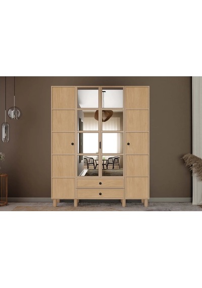 Misea 4 Kapılı Mdf Gardırop Çok Renkli Misea 4 Kapılı Mdf Gardırop Çok Renkli