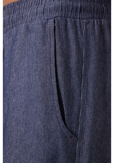 Tommylife Kot Lacivert Standart Fit Dokuma Hafif Esnek Chino Erkek Şort - 81289 Kot Laci