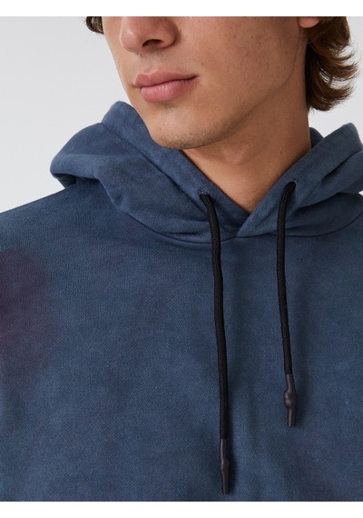 Oversize Fit Erkek Sweatshirt Mavi