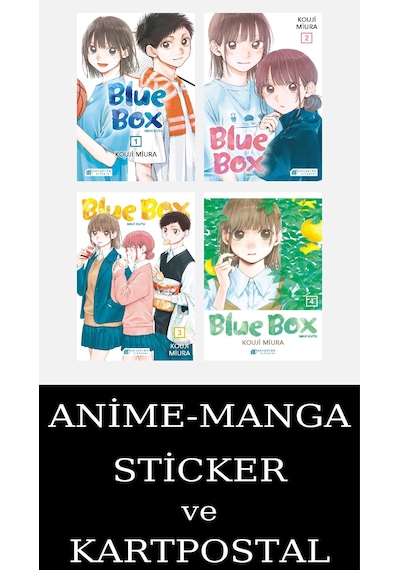 Blue Box 1-2-3-4 Manga Seti 4 Kitap / Mavi Kutu / Anime-manga Sticker Ve Kartpostal